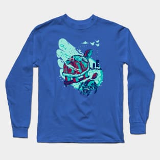 Turtle Flying Long Sleeve T-Shirt